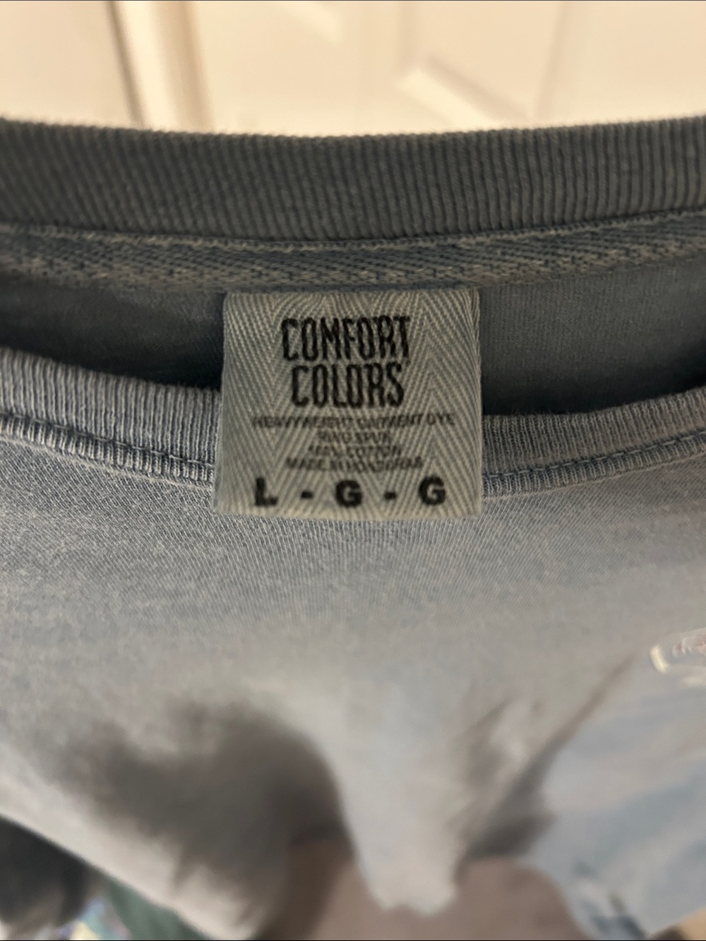 Men’s Ron Jon Long-Sleeve Pullover - Dusty Blue - Picture 3 of 3
